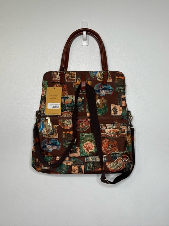 NWT - Patricia Nash Coated Canvas Trapani Convertible Backpack